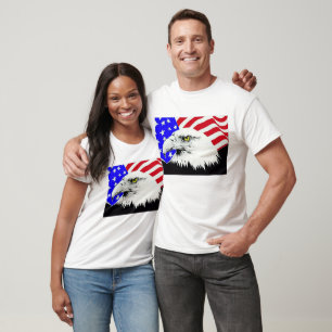 T-shirt Bald Eagle et American Flag Unisex