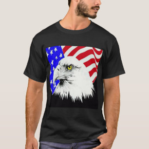 T-shirt Bald Eagle et drapeau américain
