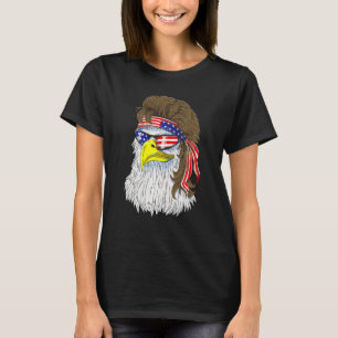 T-shirt Bald Eagle Mullet 4 juillet Hommes Garçons América