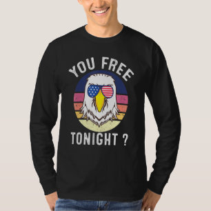 T-shirt Bald Eagle Usa Drapeau Lunettes de soleil Vous Gra