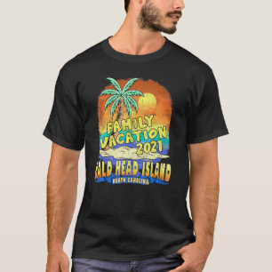 T-shirt Bald Head Island North Carolina Famille Vacances 2