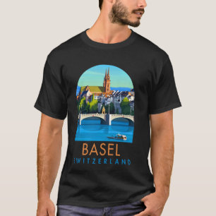 T-shirt Bâle Voyager Voyage Vacances Souvenir Bâle Sui