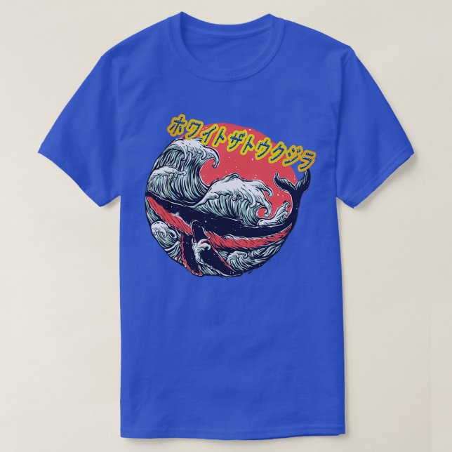 T-shirt Baleine à bosse blanche Migaloo (Design devant)