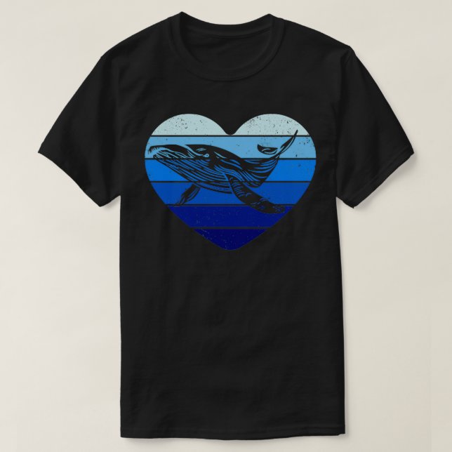 T-shirt Baleine à bosse vintage (Design devant)