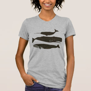 T-shirt Baleine antique Vie marine