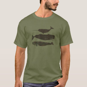 T-shirt Baleine antique Vie marine