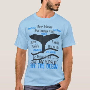 T-shirt Baleine bleue