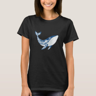 T-shirt Baleine Bleue Baleine Pottwal Animal de mer avec O