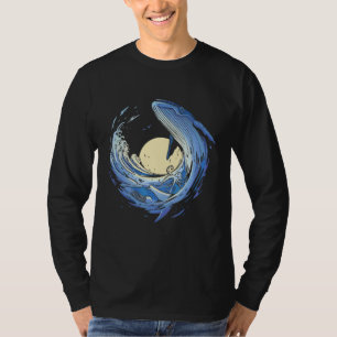 T-shirt Baleine Bleue Bossue Marine Animal Marin Océan