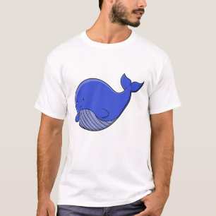 T-shirt Baleine bleue mignonne Kawaii Animal marin