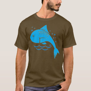 T-shirt baleine bleue nageant