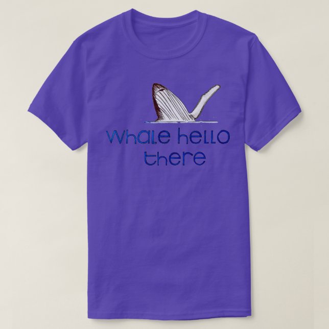 T-shirt Baleine Bonjour Là 12 (Design devant)