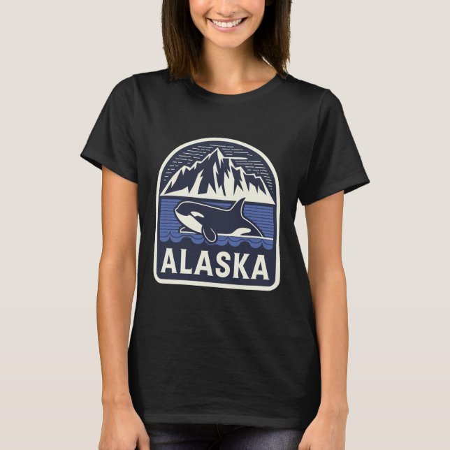 T-shirt Baleine d'Alaska Orca (Devant)
