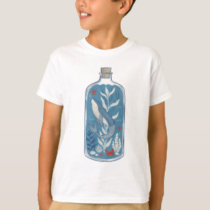 T-shirt Baleine dans une bouteille graphique sur la vie na
