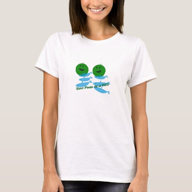 T-shirt Baleine de deux pois (Devant)