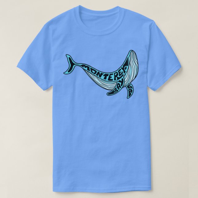 T-shirt Baleine de Monterey Bay CA (Design devant)
