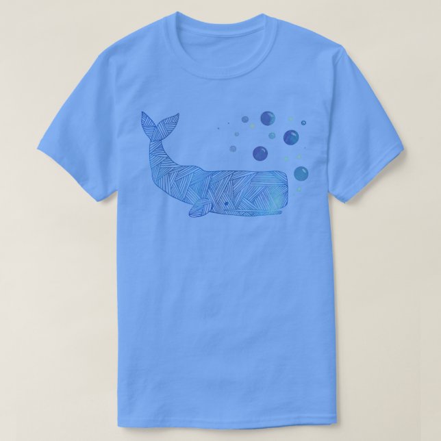 T-shirt Baleine de Zigzag Sperm (Design devant)