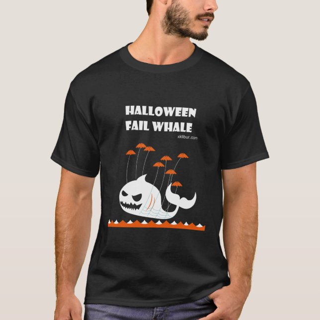 T-shirt Baleine d'échouer de Halloween (Devant)