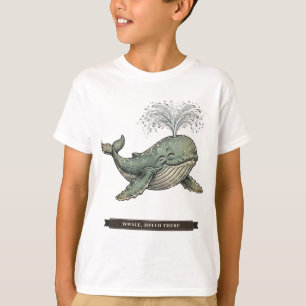 T-shirt Baleine drôle pour enfants