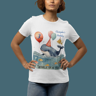 T-shirt Baleine d'un temps premier marié garçons Anniversa