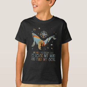 T-shirt Baleine Et Dans L'Océan Je Conduis Pour Perdre Mon