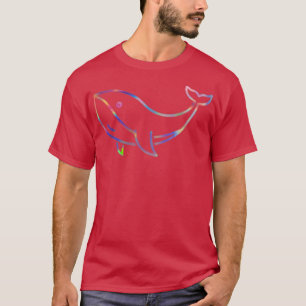 T-shirt baleine holographique