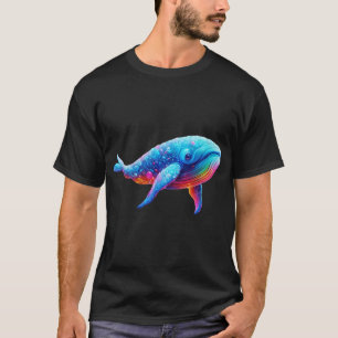 T-shirt Baleine lumineuse éthérée – Océan de fantaisie néo