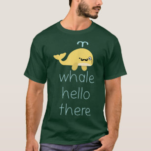 T-shirt Baleine Marine Bonjour Il Y Funny Requin Marine Or