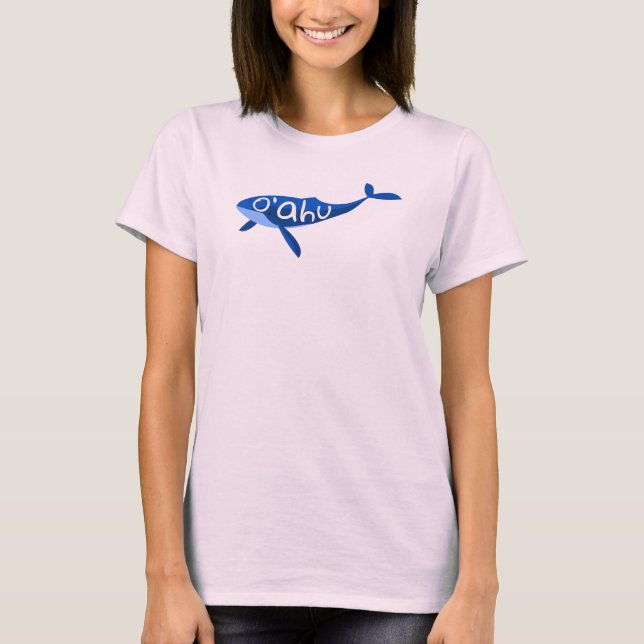 T-shirt Baleine O'ahu Hawaii (Devant)