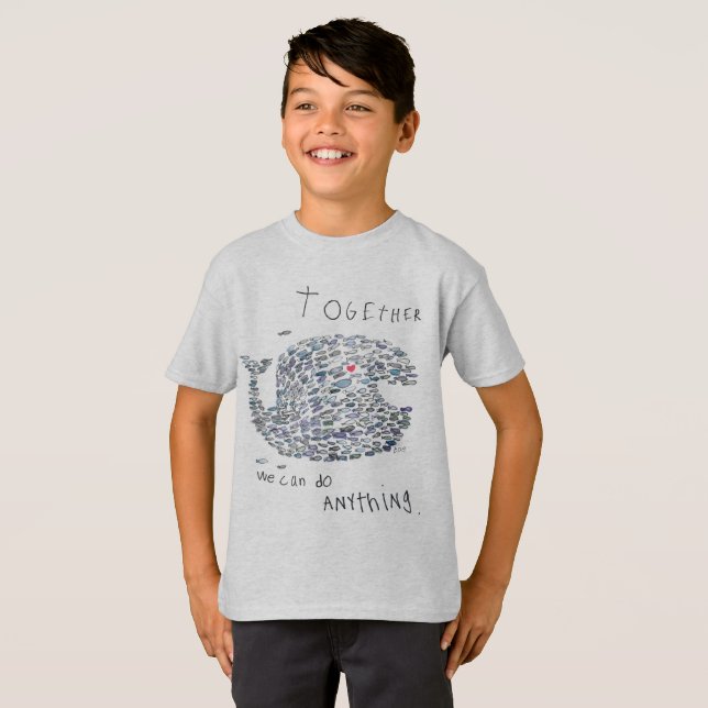T-shirt baleine pour une cause ! (Devant entier)