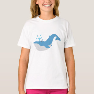T-shirt Baleine profonde de l'océan bleu
