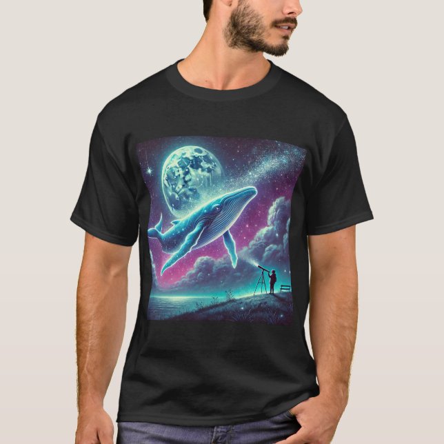 T-shirt Baleine spatiale (Devant)
