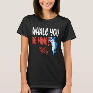T-shirt Baleine Tu Seras Mienne Pun de la Saint-Valentin F