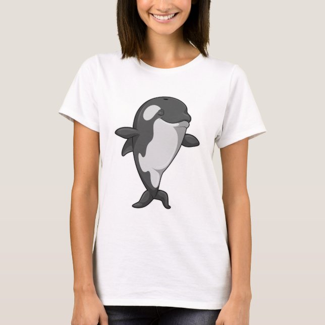 T-shirt Baleine tueuse au Yoga Fitness in Standing (Devant)