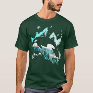 T-shirt Baleine tueuse Ocean Lover Idée cadeau Hommes Garç