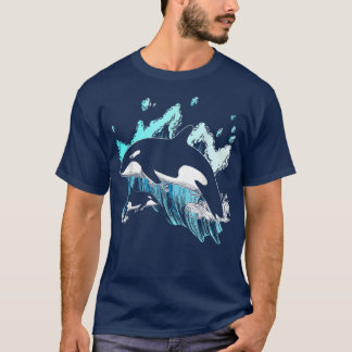 T-shirt Baleine tueuse Ocean Lover Idée cadeau Hommes Garç