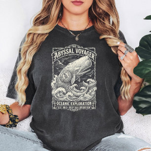 T-shirt Baleine Voyageuse Abyssale Exploration Océanique