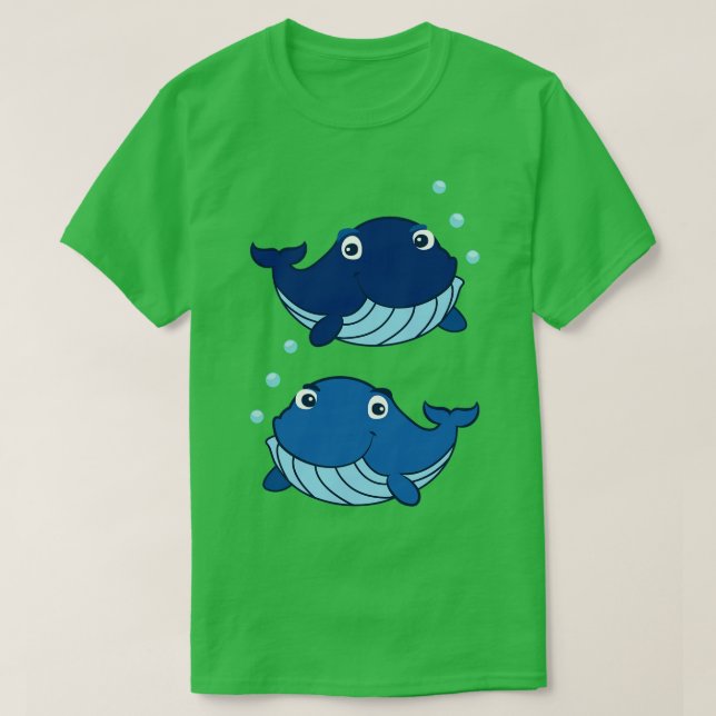 T-shirt Baleines bleues (Design devant)