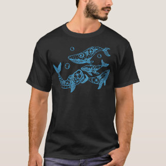 T-shirt Baleines florales