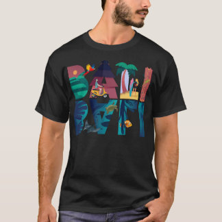 T-shirt Bali Indonésie Île Océan Paradis Tropical Holi