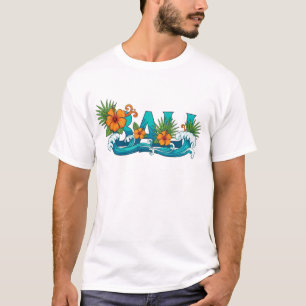 T-Shirt Bali - Ville tropicale Nom graphique Tee