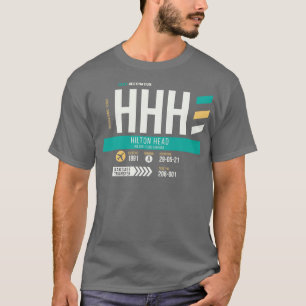 T-shirt Balise bagages Hilton Head HHH Airport Code