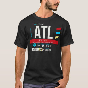 T-shirt Balise de bagage du code de l'aéroport d'Atlanta A