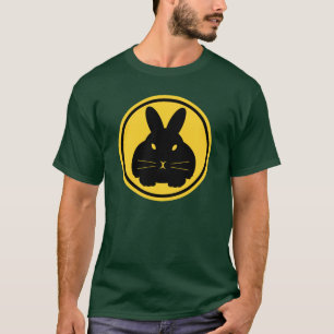 T-shirt Balise de lapin - favoris sur l'avant et de queue