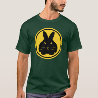 T-shirt Balise de lapin - favoris sur l'avant et de queue