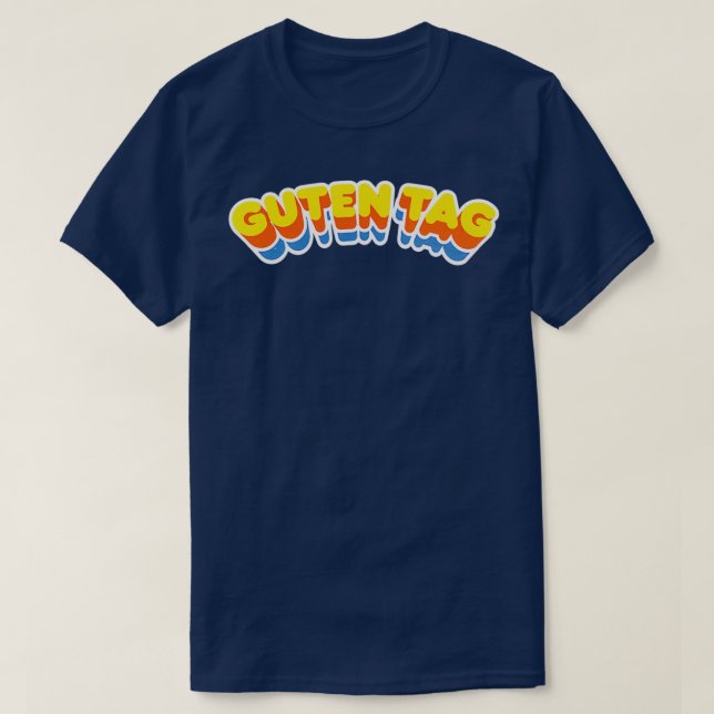 T-shirt Balise Guten Courbe rétro (Design devant)