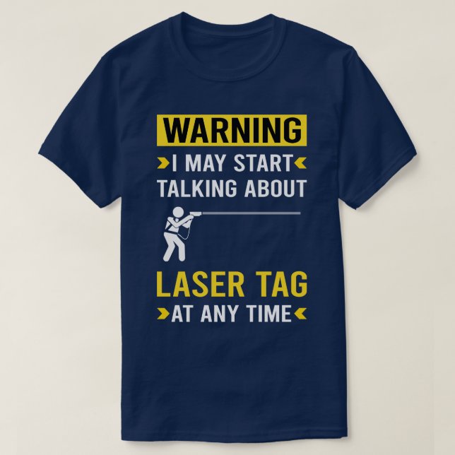 T-shirt Balise laser d'avertissement (Design devant)