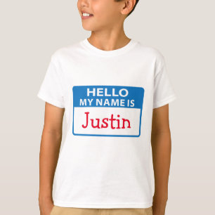 T-shirt Balise Nom Hello
