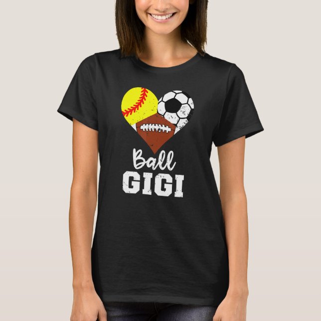 T-shirt Ball Gigi Coeur Soirée Football Football Gigi (Devant)