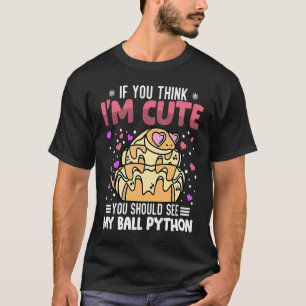 T-shirt Ball Python Heart Valentine's Day Animal For Women
